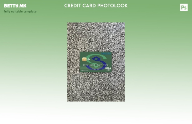 модерен стил Кина Minsheng банка виза картичка photolook пред шаблон